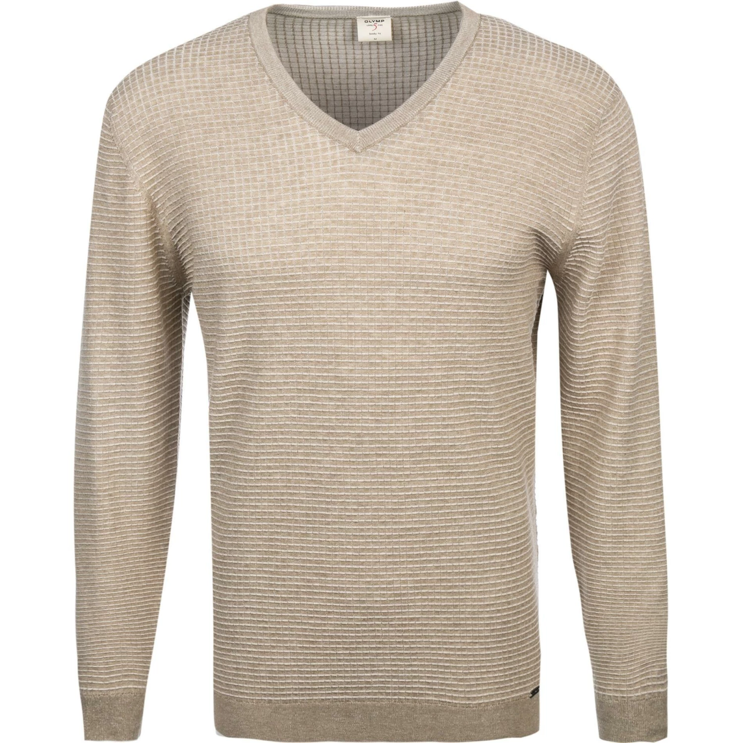 OLYMP Casual Level Five B. F. Pullover 5356/75/57 Body Fit, Baumwolle, Camel meliert, Camel 3 OLYMP Casual Level Five B. F. Pullover 5356/75/57 Body Fit, Baumwolle, Camel meliert, Camel