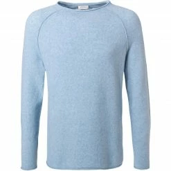 American Vintage Pullover MDAM18A/oceanie chine Wolle-Mikrofaser, Hellblau meliert