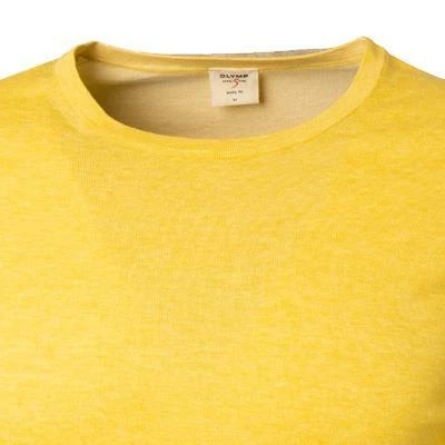 OLYMP Casual Level Five B. F. Pullover 5355/75/50 Body Fit, Baumwolle, Gelb meliert, Hellgelb 5 OLYMP Casual Level Five B. F. Pullover 5355/75/50 Body Fit, Baumwolle, Gelb meliert, Hellgelb – Bild 3