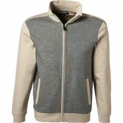 Pierre Cardin Sweatjacke 54249/000/11423/1 Baumwolle, Beige meliert, Beige-marine