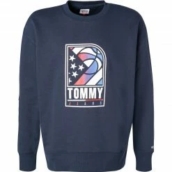 TOMMY JEANS Pullover DM0DM10661/C87 Sweatshirt, Baumwolle, Navy
