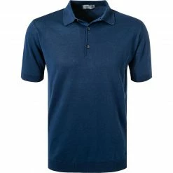 John Smedley Polo-Shirt Adrian/indigo Pullover, Standard Fit, Baumwolle