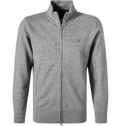 Gant Cardigan 2048004/93 Sweatjacke, Baumwolle, Grau meliert, Grau 4 Gant Cardigan 2048004/93 Sweatjacke, Baumwolle, Grau meliert, Grau – Bild 2