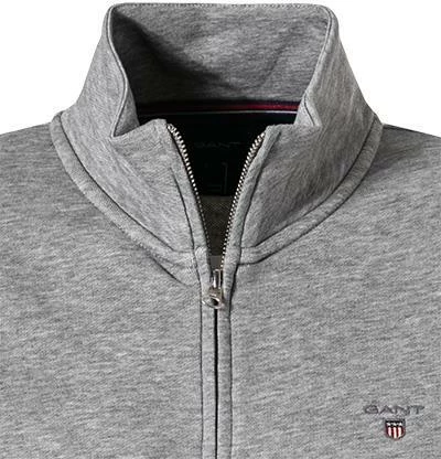 Gant Cardigan 2048004/93 Sweatjacke, Baumwolle, Grau meliert, Grau 5 Gant Cardigan 2048004/93 Sweatjacke, Baumwolle, Grau meliert, Grau – Bild 3