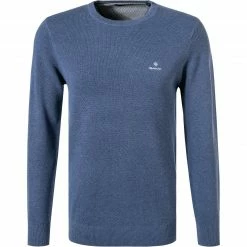 Gant Pullover 8030521/906 Baumwolle, Jeansblau meliert, Jeansblau