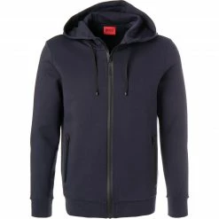 HUGO Sweatjacke Durdie 50454115/405 Baumwolle, Navy, Dunkelblau