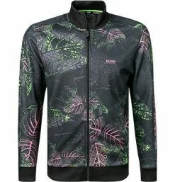 BOSS Sweatjacke Skarley 50448202/001 Baumwolle, Schwarz-grün gemustert, Schwarz 7 BOSS Sweatjacke Skarley 50448202/001 Baumwolle, Schwarz-grün gemustert, Schwarz -striangebote 369943 norm