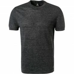 Strellson Pullover Lance 30027483/401 Regular Fit, Reines Leinen, Anthrazit meliert, Antrhrazit