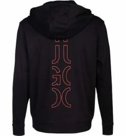 HUGO Sweatjacke Deerio 50456839/002 Baumwolle, Schwarz, Black 11 HUGO Sweatjacke Deerio 50456839/002 Baumwolle, Schwarz, Black -striangebote 370374 norm4