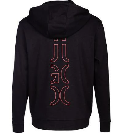 HUGO Sweatjacke Deerio 50456839/002 Baumwolle, Schwarz, Black 7 HUGO Sweatjacke Deerio 50456839/002 Baumwolle, Schwarz, Black – Bild 5