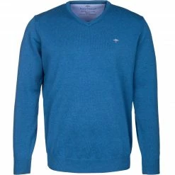 Fynch-Hatton Pullover SFPK 211/634 Baumwolle, Azurblau meliert, Azurblau