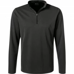 BOGGI MILANO Pullover BO21P0488/03 Troyer, Mikrofaser, Militärgrün