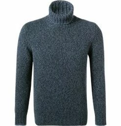 Gran Sasso Rolli 10182/25701/799 Rollkragenpullover, Schurwolle, Dunkelblau meliert, Dunkelblau -striangebote 371496 norm