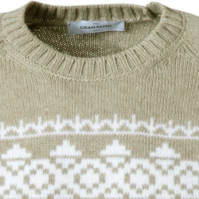 Gran Sasso Pullover 13125/22608/030 Schurwolle, Beige gemustert, Beige 5 Gran Sasso Pullover 13125/22608/030 Schurwolle, Beige gemustert, Beige – Bild 3