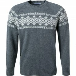 Gran Sasso Pullover 13125/22608/080 Schurwolle, Grau gemustert, Grau