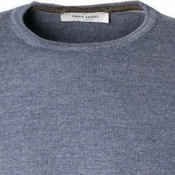 Gran Sasso Pullover 55167/14290/576 Merinowolle extrafein, Blau meliert, Blau -striangebote 371566 norm2