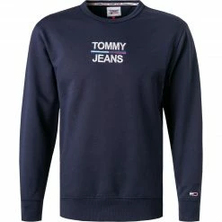TOMMY JEANS Sweatshirt DM0DM10910/C87 Bio Baumwolle, Marineblau, Marine