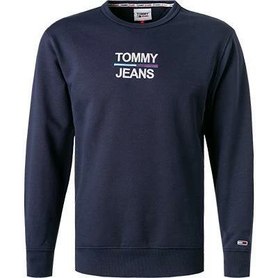 TOMMY JEANS Sweatshirt DM0DM10910/C87 Bio Baumwolle, Marineblau, Marine 4 TOMMY JEANS Sweatshirt DM0DM10910/C87 Bio Baumwolle, Marineblau, Marine – Bild 2