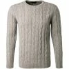 DANIELE FIESOLI Pullover 0075/11 Merinowolle extrafein, Aschgrau meliert, Aschgrauu -striangebote 371714 master