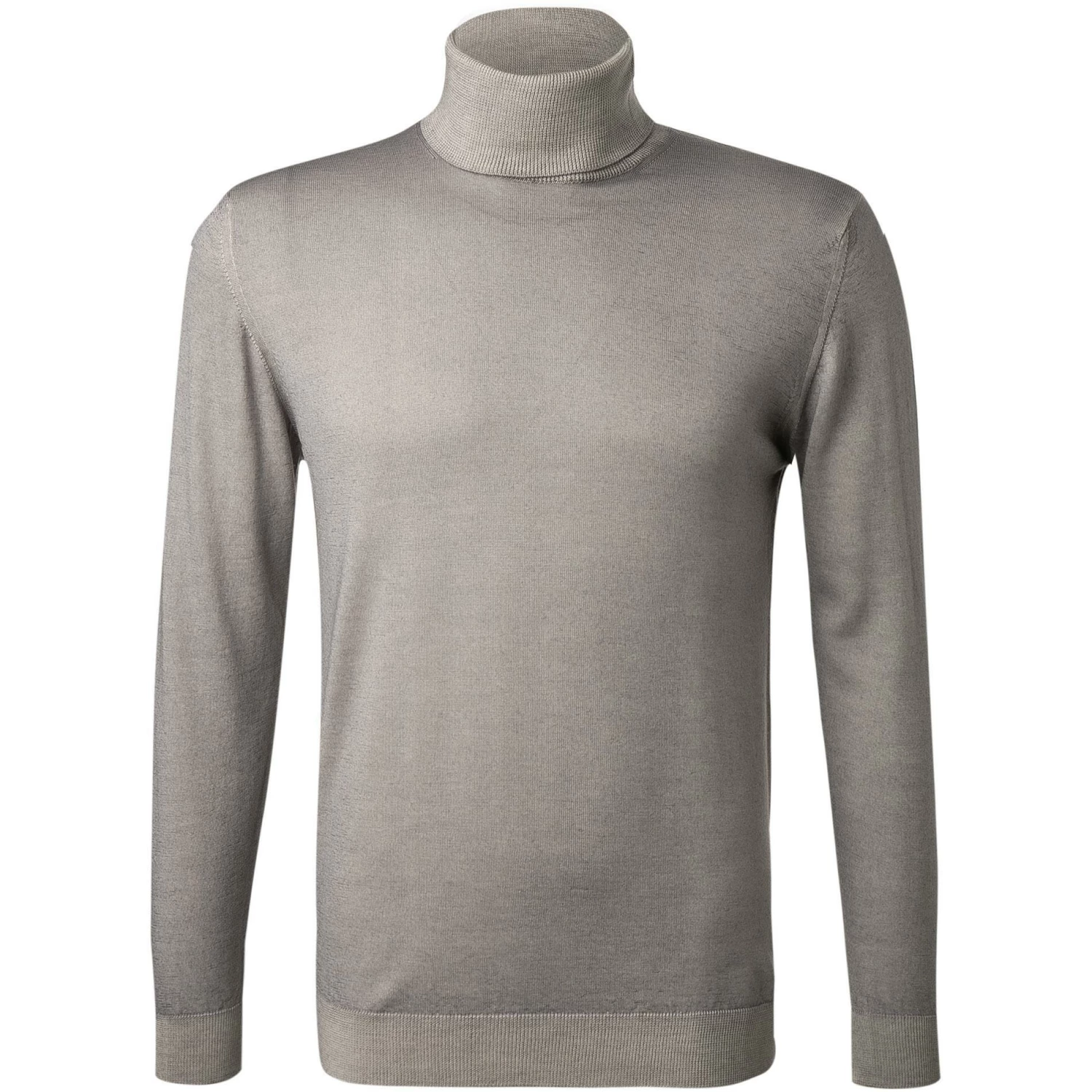 DANIELE FIESOLI Pullover 0005/16 Rollkragenpullover, Merinowolle extrafein, Hellgrau meliert, Hellgrau 3 DANIELE FIESOLI Pullover 0005/16 Rollkragenpullover, Merinowolle extrafein, Hellgrau meliert, Hellgrau