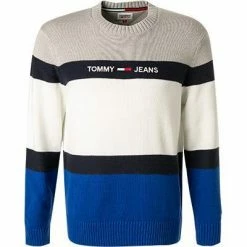 TOMMY JEANS Pullover DM0DM10922/YBR Baumwolle, Blau-weiß, Weiß-blau -striangebote 371875 norm