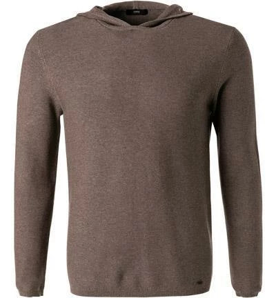 CINQUE Pullover Ciole 6007-7502/25 Kapuzenpullover, Baumwolle, Braun meliert, Braun 4 CINQUE Pullover Ciole 6007-7502/25 Kapuzenpullover, Baumwolle, Braun meliert, Braun – Bild 2