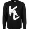 KARL LAGERFELD Pullover 705002/0/512913/990 Sweatshirt, Baumwolle, Schwarz -striangebote 372031 master