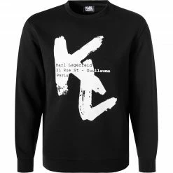 KARL LAGERFELD Pullover 705002/0/512913/990 Sweatshirt, Baumwolle, Schwarz