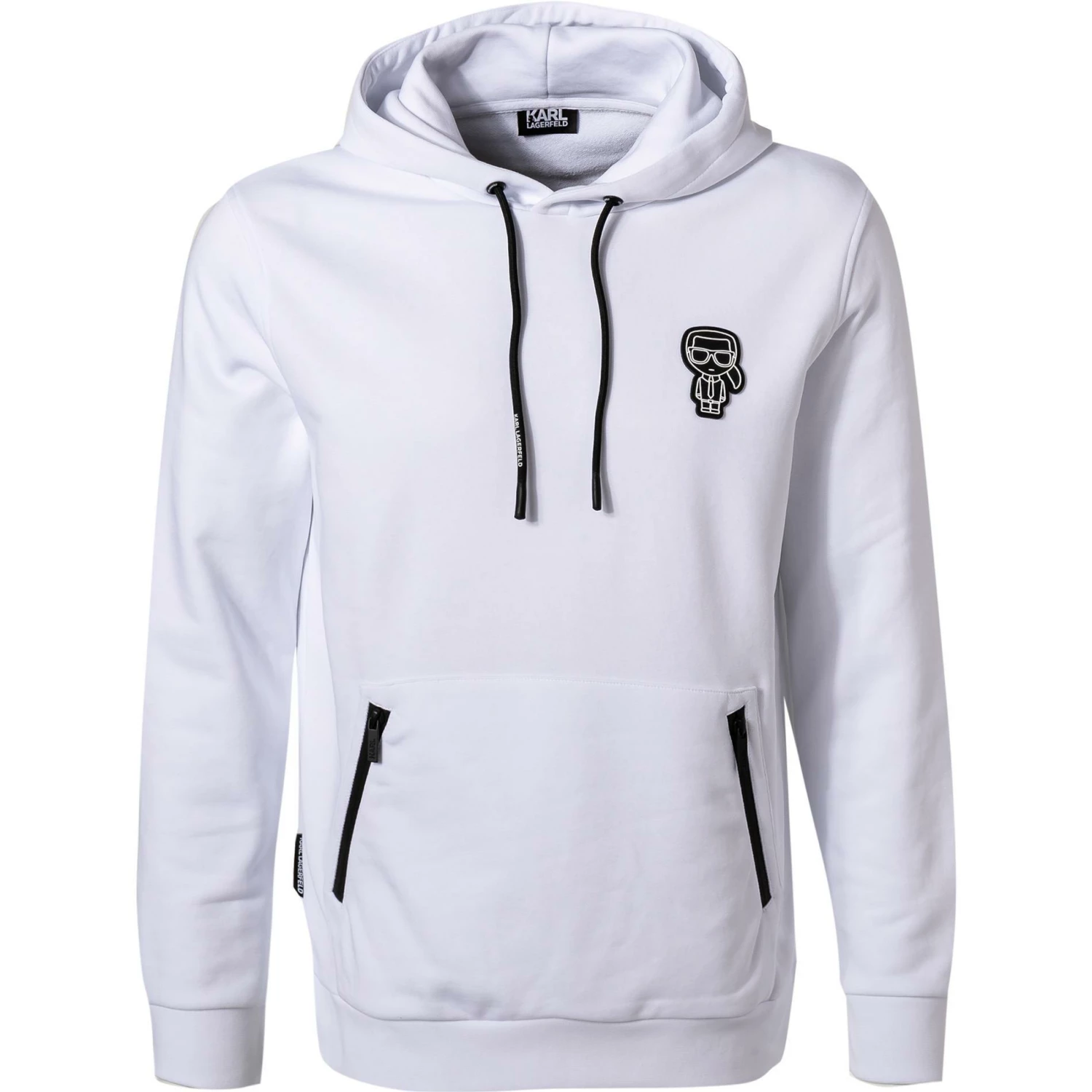 KARL LAGERFELD Hoody 705074/0/512900/10 Hoodie, Baumwolle, Weiß 3 KARL LAGERFELD Hoody 705074/0/512900/10 Hoodie, Baumwolle, Weiß