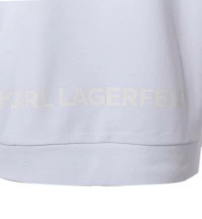 KARL LAGERFELD Hoody 705074/0/512900/10 Hoodie, Baumwolle, Weiß 8 KARL LAGERFELD Hoody 705074/0/512900/10 Hoodie, Baumwolle, Weiß – Bild 6