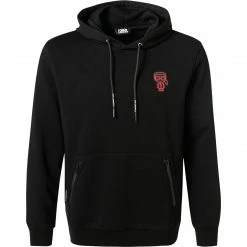 KARL LAGERFELD Hoody 705074/0/512900/990 Hoodie, Baumwolle, Schwarz