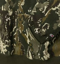 TOMMY JEANS Pullover DM0DM10913/0H7 Hoodie, Bio Baumwolle, Camouflage, Dunkelgrün -striangebote 372186 norm3