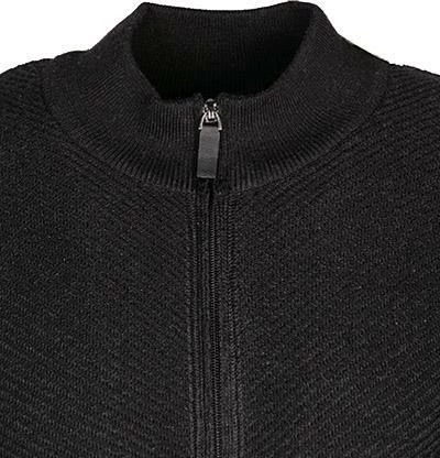 Pierre Cardin Strickjacke 55449/000/12545/2000 Schurwolle-Baumwolle, Schwarz 5 Pierre Cardin Strickjacke 55449/000/12545/2000 Schurwolle-Baumwolle, Schwarz – Bild 3