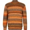 Pierre Cardin Pullover 55702/000/12565/4680 Stehkragenpullover, Schurwolle, Orange-braun gestreift, Dunkelorange-braun -striangebote 372258 master