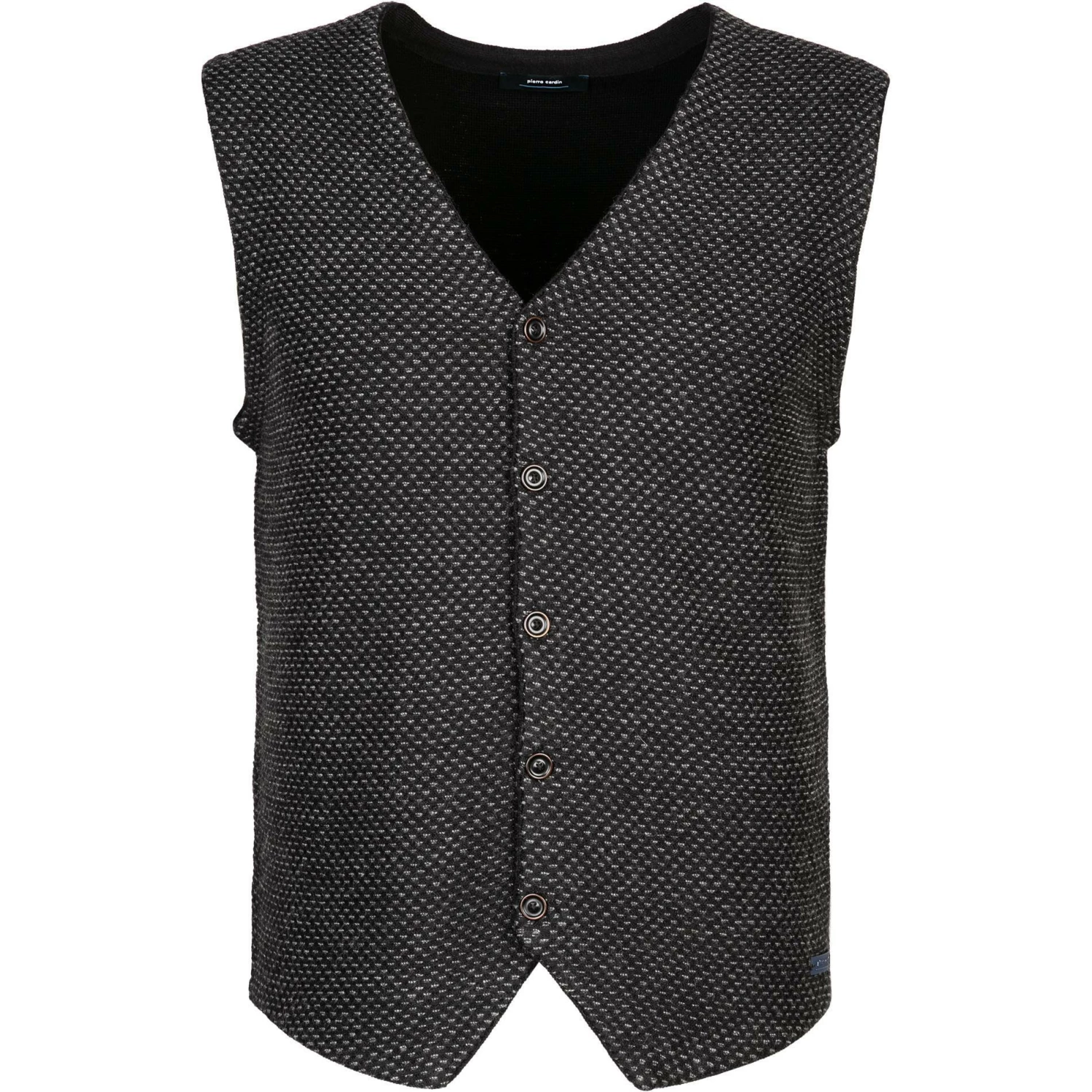 Pierre Cardin Strickweste 55437/000/12544/2000 Schurwolle, Schwarz meliert, Schwarz 3 Pierre Cardin Strickweste 55437/000/12544/2000 Schurwolle, Schwarz meliert, Schwarz