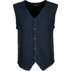 Pierre Cardin Strickweste 55437/000/12544/3000 Schurwolle, Marine meliert, Marine