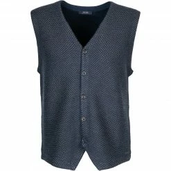 Pierre Cardin Strickweste 55437/000/12544/3505 Schurwolle, Dunkelblau meliert, Dunkelblau