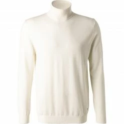 JOOP! Pullover Donte 30027910/103 Rollkragenpullover, Merinowolle extrafein, Weiß