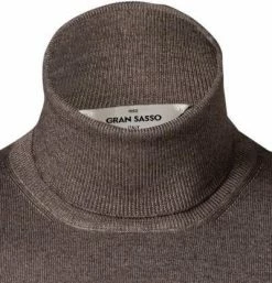 Gran Sasso Pullover 55117/22792/012 Rollkragenpullover, Schurwolle, Haselnuss meliert, Haselnuss -striangebote 372484 norm2