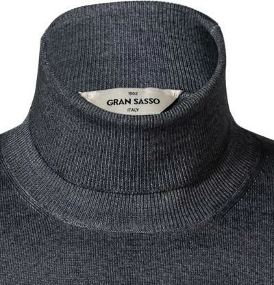 Gran Sasso Pullover 55117/22792/989 Rollkragenpullover, Schurwolle, Blaugrau meliert, Grau 5 Gran Sasso Pullover 55117/22792/989 Rollkragenpullover, Schurwolle, Blaugrau meliert, Grau – Bild 3