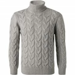 Gran Sasso Rollkragenpullover 13131/22610/070 Schurwolle, Hellgrau