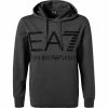 EA7 Sweatshirt 6KPM69/PJBWZ/1977 Hoodie, Baumwolle grau, Grau -striangebote 372648 master