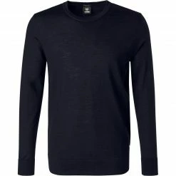 Strellson Pullover Marek 30027986/401 Merinowolle extrafein, Nachtblau