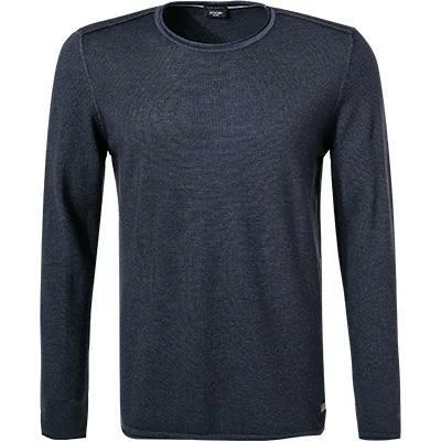 JOOP! Pullover Lelio 30028386/405 Modern Fit, Merinowolle extrafein, Dunkelblau meliert, Dunkelblau 4 JOOP! Pullover Lelio 30028386/405 Modern Fit, Merinowolle extrafein, Dunkelblau meliert, Dunkelblau – Bild 2