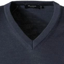 Maerz V-Pullover 490400/377 Merinowolle, Dunkelblau, Dunkelhimmelblau -striangebote 372922 norm2