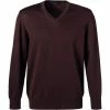 Maerz V-Pullover 490400/466 Merinowolle, Dunkelbordeaux -striangebote 372923 master