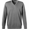Maerz V-Pullover 470400/544 Modern Fit, Merinowolle, Hellgrau meliert, Hellgrau -striangebote 372931 master