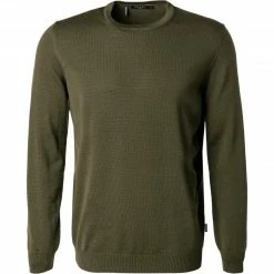 Maerz Pullover 470500/286 Modern Fit, Merinowolle, Dunkelgrün