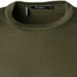 Maerz Pullover 470500/286 Modern Fit, Merinowolle, Dunkelgrün -striangebote 372933 norm2