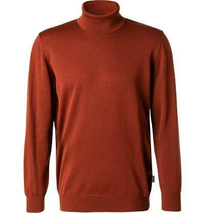 Maerz Rollkragen-Pullover 490600/470 Rollkragenpullover, Merinowolle, Orangebraun, Orangenbraun 4 Maerz Rollkragen-Pullover 490600/470 Rollkragenpullover, Merinowolle, Orangebraun, Orangenbraun – Bild 2